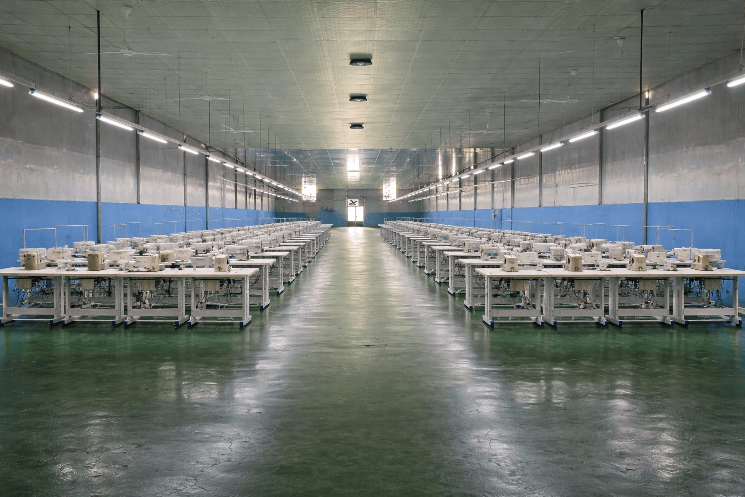 Garment factory production line